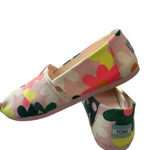 TOMS Alpargata Retro Floral, Size 8